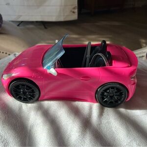Barbie pink two seater with seatbelts car